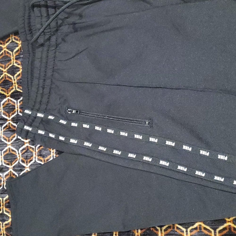 PINK Track Pants in Black